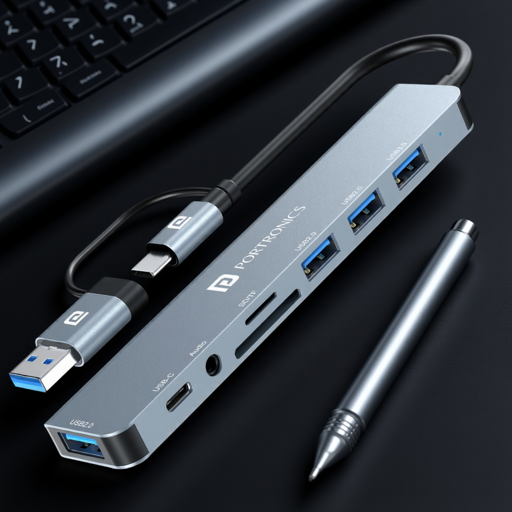 Portronics Mport 8 Plus Dual Hub